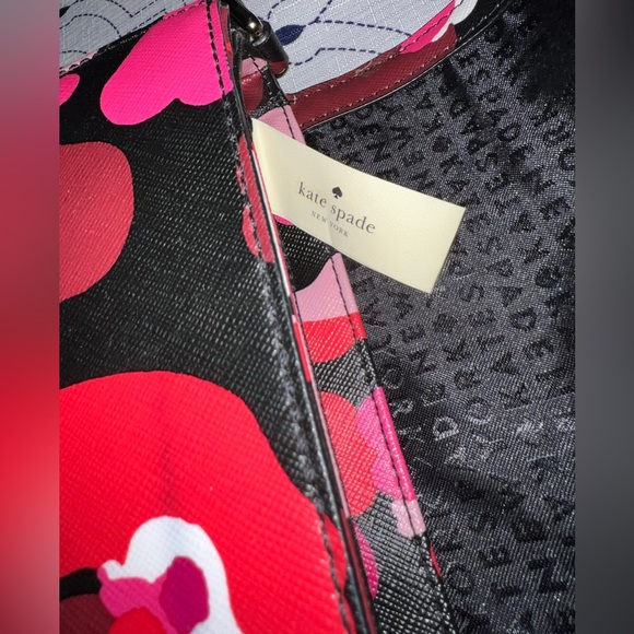 NWOT Kate Spade ♠️ New York Abstract Floral Handbag 👜🌺🌸✨💖 - Picture 7 of 9